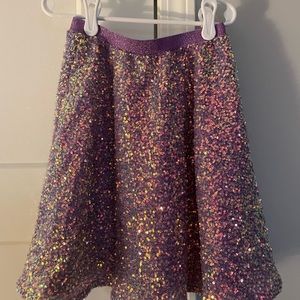 Mila & Rose purple sequin skirt size 7-8